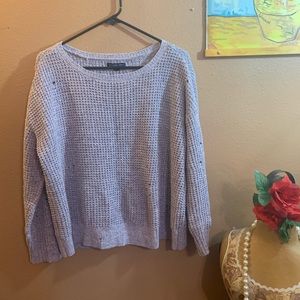 American Eagle Lavender Distressed Sweatshirt - L